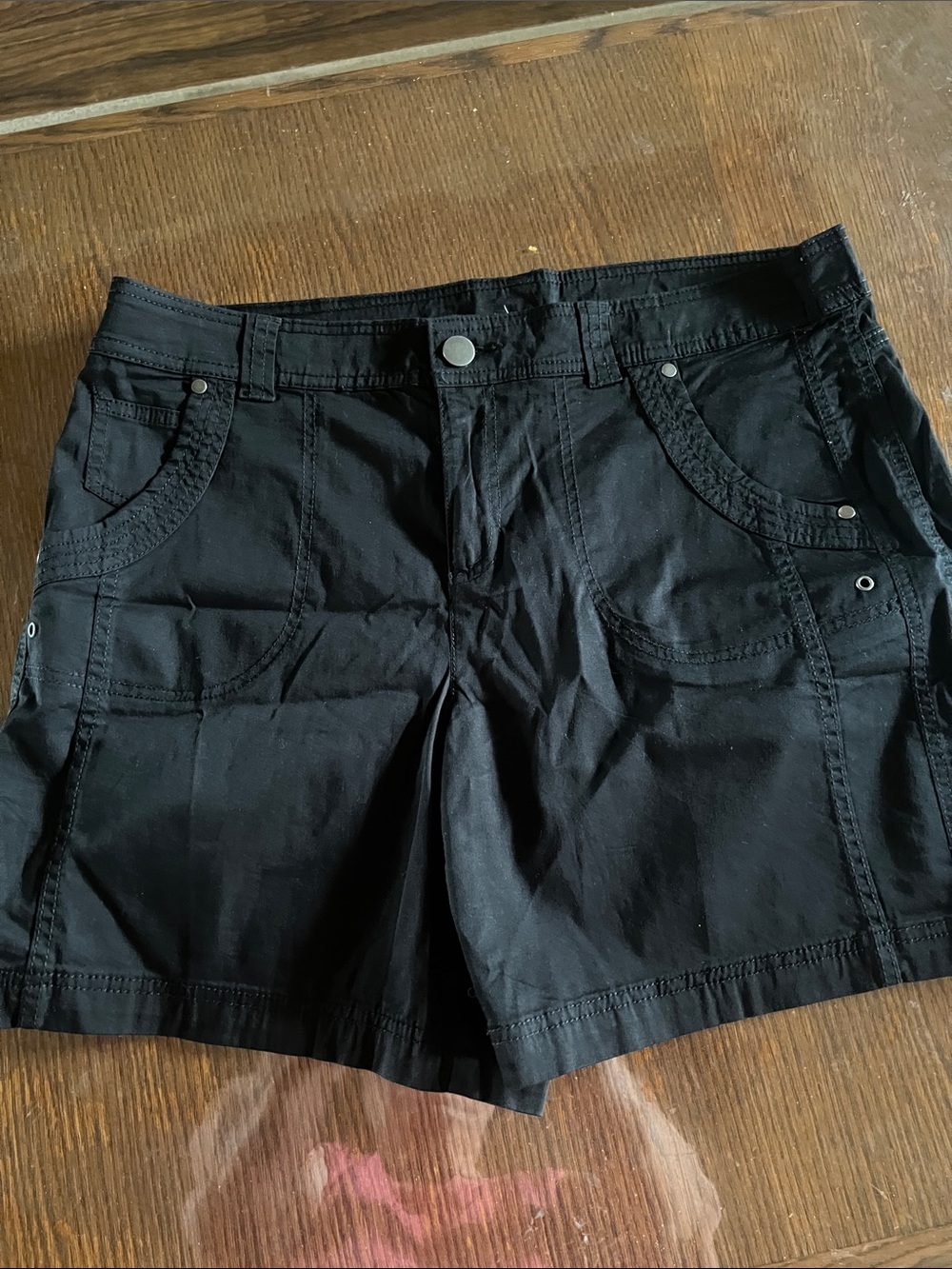 Style & Co Black Women's Casual Cotton Shorts